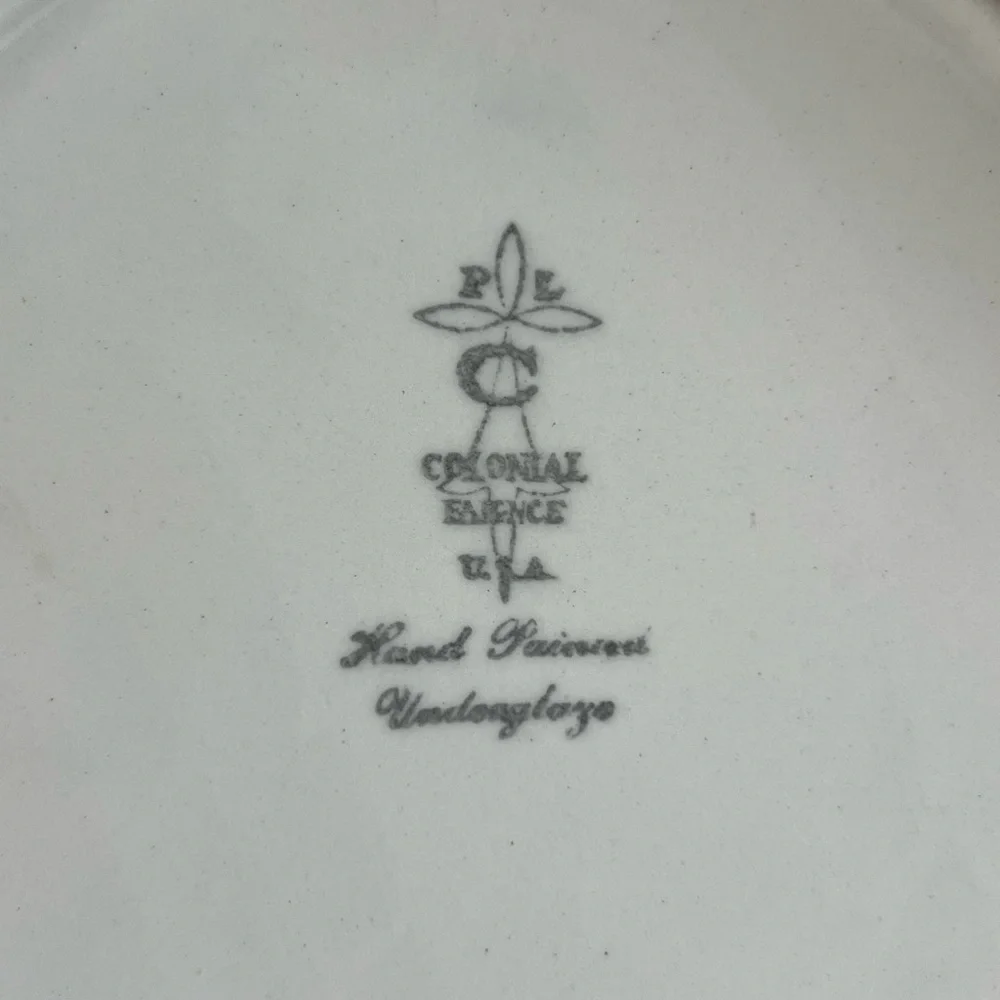 Blue Ridge Pottery Set 2 Dinner Plates Lyonnaise French Peasant Faience
